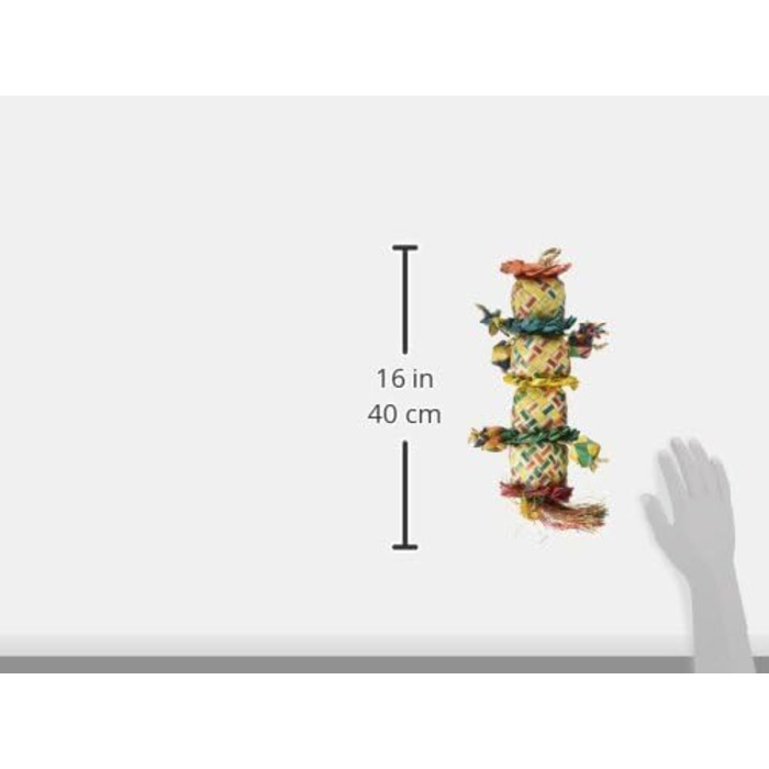 Іграшка для птахів Planet Pleasures Flower Tower, натуральна, для папуг