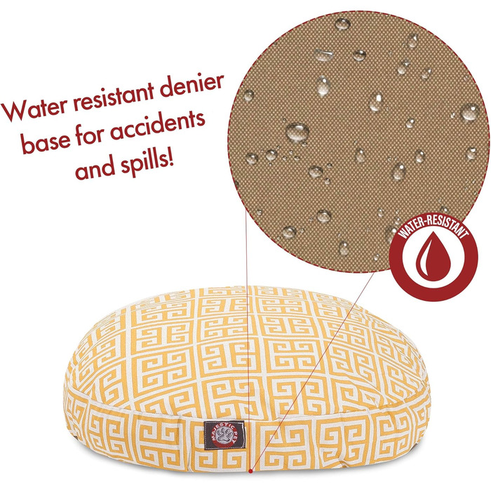 Кругле собаче ліжко Majestic Pet Products, велике, для дому та вулиці, знімний, washable cover