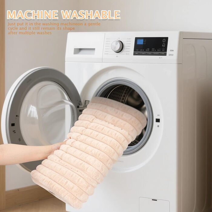 М'яке ортопедичне ліжко для собак BVAGSS, 90x60 см, кольору абрикос. Зручна лежанка для собак маленьких, середніх та великих порід. Легко миється, з антиковзким дном.