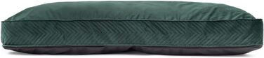Ексклюзивне ліжко для собак XL | М'який лежак з Memory Foam | Килимок для великих собак | Легко миється | Імітація замші | Великий розмір | Колір: (M: 50 x 65 см, Зелений (Вельвет))