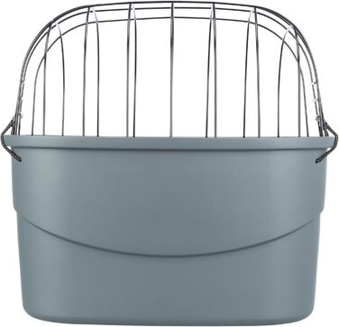 TRIXIE кошик для собак на велосипед передній, до 5 кг, 42×39×30 см, пластик із гратами, швидке кріплення на кермо