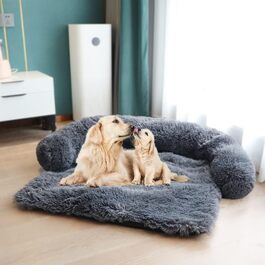 М'яка підстилка для собак та котів, підстилка-лежанка для собак, лежанка для котів, підстилка в переноску, розмір M, темно-сірий колір