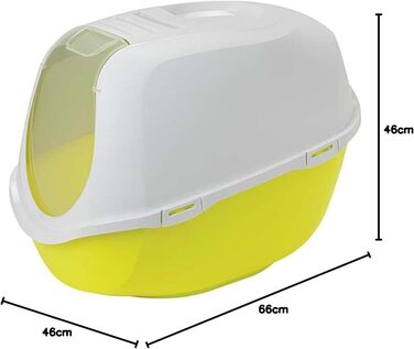 XXL лоток для котів Jumbo Katzentoilette Mega Deluxe жовтого кольору