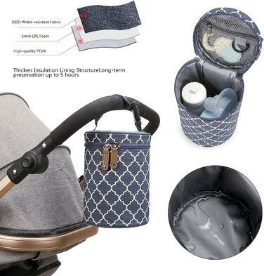 Сумка для корму для собак, сухий корм, вихідний контейнер, сумка для подорожей з собакою, для відпочинку, кемпінгу, подорожей та повсякденного використання, блакитна