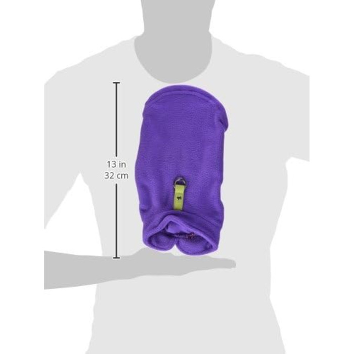 Теплий пуловер Gooby для собак - лавандовий, розмір S - з повідком, для маленьких собак, теплий зимовий одяг