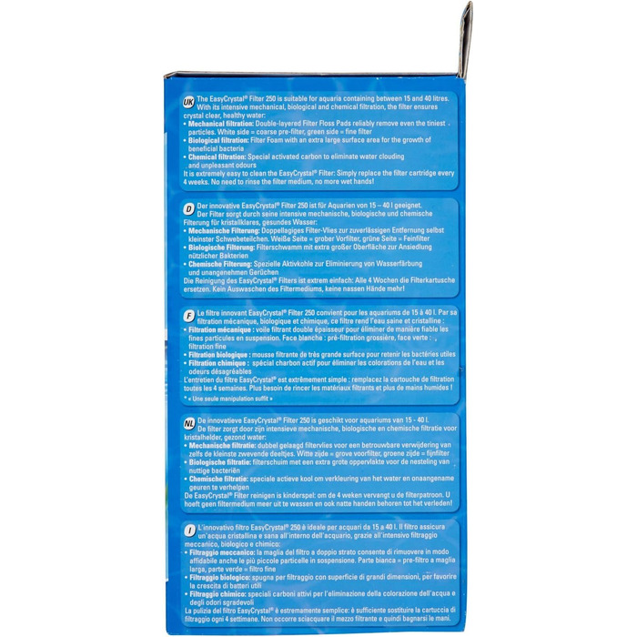 Tetra EasyCrystal фільтр для акваріумів 40-60 л, потужна механічна, біологічна та хімічна фільтрація, легке обслуговування, для чистої та здорової води
