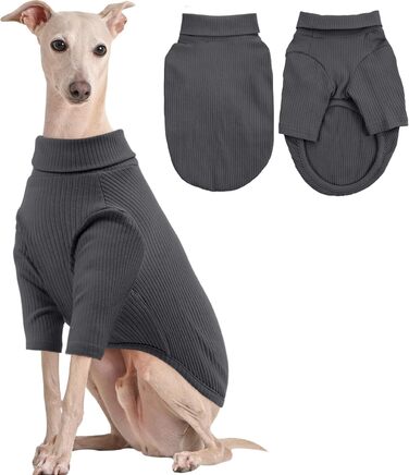 Теплий зимовий одяг для собак Kuoser: светр-піжама з довгими рукавами, сірий, розмір 2XL