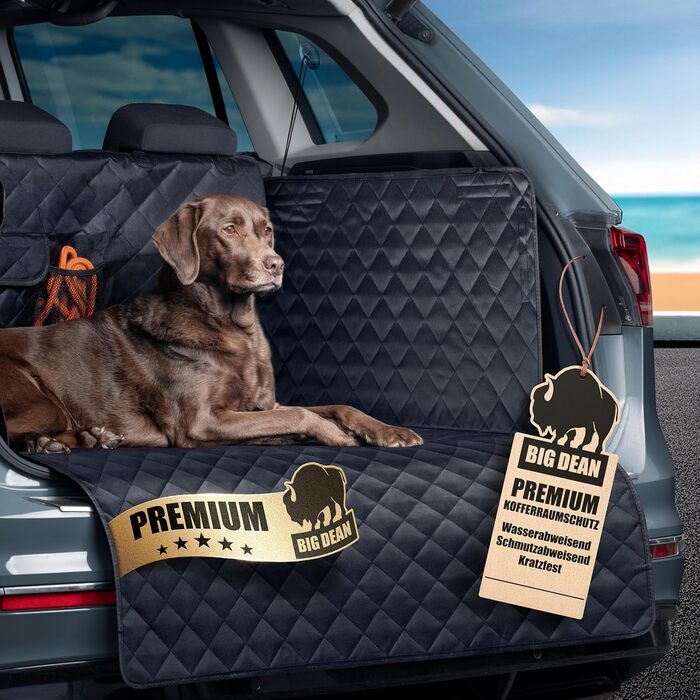 Захисна підкладка для багажника BigDean Premium з боковими та захистом бампера – захист багажника для собак, стійкий до бруду та води – універсальна ванна для багажника для собак та багажу