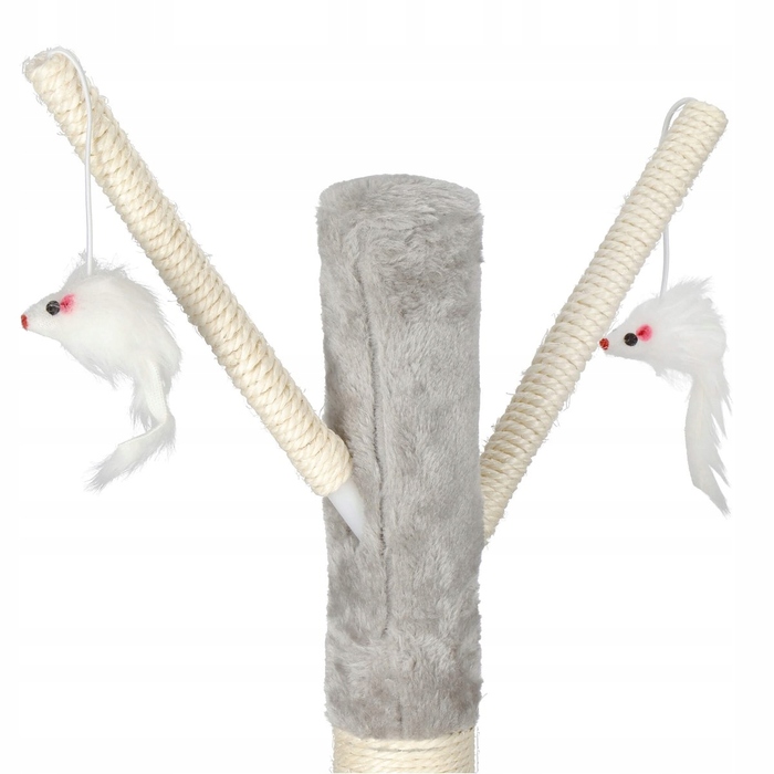 Високий ігровий комплекс для котів Springos 101: дряпачка, лежанка та стовпчик (160 см)