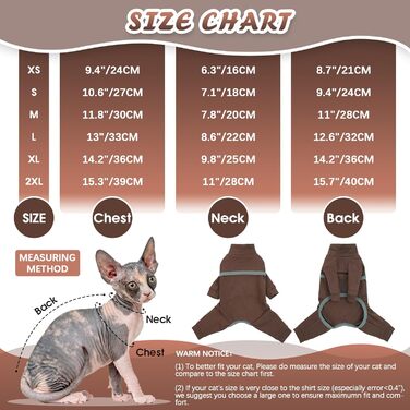 Светр для котів Sphynx, м'який дихаючий костюм для котів з чотирма штанинами, одяг для Cornish Rex, Devon Rex, Peterbald
