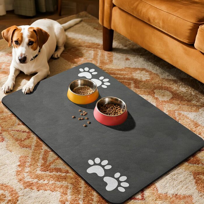 Килимок під миску для собак та котів, швидковисихаючий, водонепроникний, антиковзкий (60x150 см)