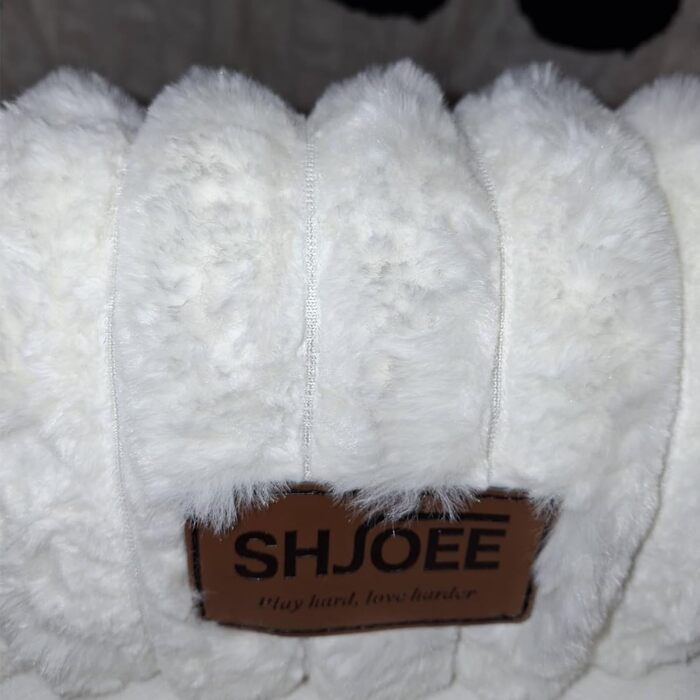 М'яке ліжко для домашніх тварин: ліжко для собак та котів у формі лап ведмедя, діаметр 60 см, бежеве