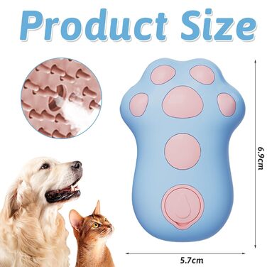 Щітка для котів та собак з водою, самоочисна, для короткої та довгої шерсті, видаляє шерсть, масаж, догляд (рожева, блакитна, зелена)