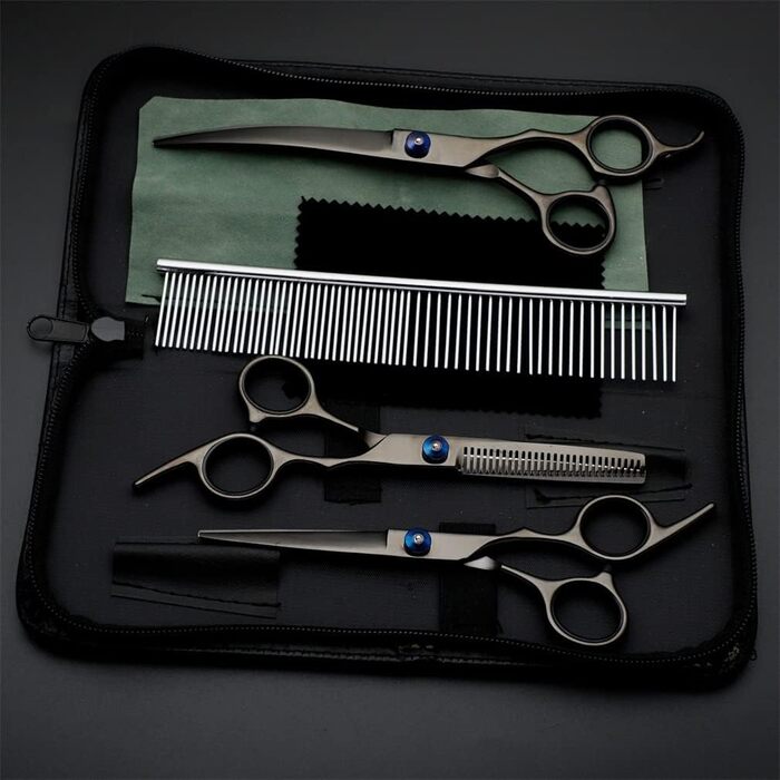 Набір професійних ножиць для грумінгу домашніх тварин 6/7 дюймів з нержавіючої сталі, безпечні та гострі