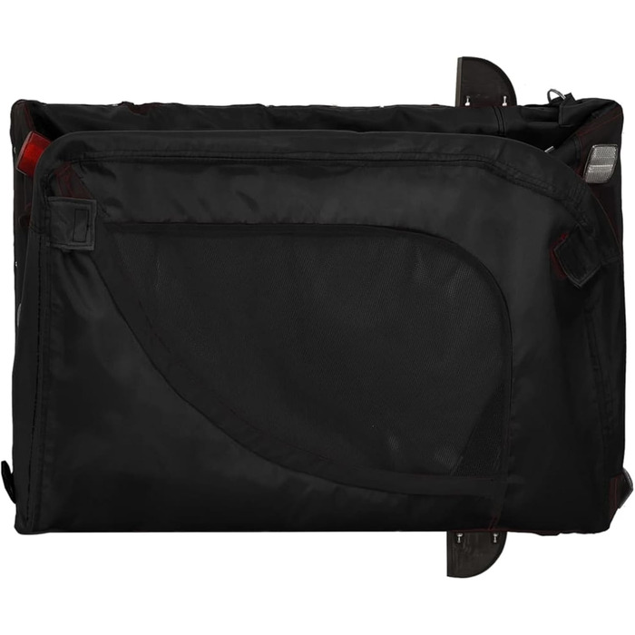 Ферштайнт Причіп для велосипеда, переноска для собак, чорний. Причіп для велосипеда, вантажний причіп, транспортний причіп. Максимальне навантаження 45 кг, матеріал: Оксфордська тканина та метал. Розміри: 136 x 69 x 73.5 см.