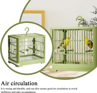 Транспортний ящик Vogeltransportbox для птахів: переноска для хвилястих та корели, з висувною шухлядою, 32 x 25 x 13 см