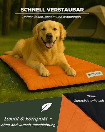 Водонепроникний килимок для собак RovePad Base 110x68 см - неслизький, миючий, стійкий до подряпин, для собак та котів, для подорожей та кемпінгу