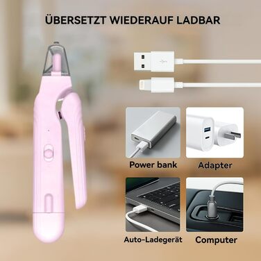 LED-крила для стрижки кігтів собак і котів - 2-в-1, безпечна грумінг-крила з підсвічуванням