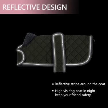 MOREZI Зимовий одяг для собак - теплий водонепроникний пуловер для такс з вовняним утеплювачем та регульованими ременями, теплий зимовий одяг для маленьких собак, зелений, S (довжина спини: 36-38 см)