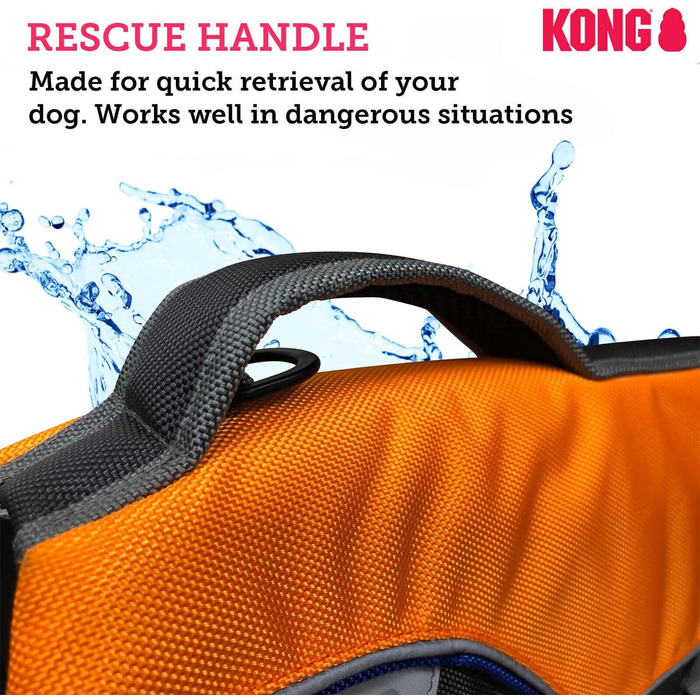 Спасальний жилет для собак Aqua Pro, розмір M, безпечний, зручний, регульований, з ручкою, для плавання