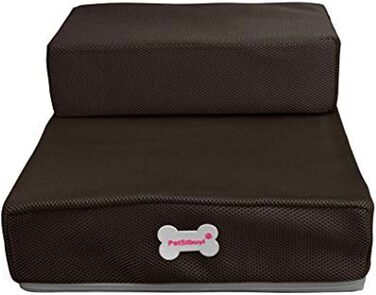 Сходинки для собак Левоберг: зручні сходи для маленьких собак та котів, підійдуть для ліжка (колір кавовий)