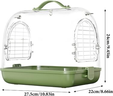 Трансформер для перевезення птахів та хомутів, наплічник для птахів, прозорий клітка для німф, м'яка переносна коробка, переносна клітка для птахів | Переноска для птахів на відкритому повітрі, знімний трансформер для хомутів, прозора переноска для домашн