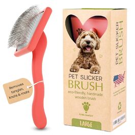 Щітка Flying Pawfect для домашніх тварин з м'якими гнучкими масажними зубцями, для розчісування, видалення линяючої шерсті та підшерстя, професійний інструмент для догляду за густою шерстю