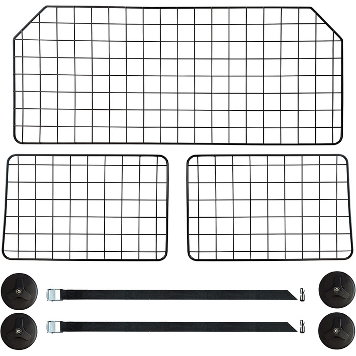 Бар'єр для собак у автомобіль NOAMOO 38-66.5 дюймів - універсальний, для SUV, мінівен, вантажівка. Безпечний огородження для тварин.