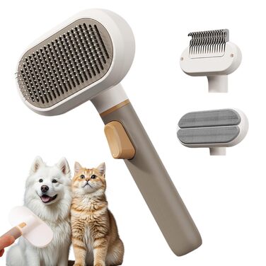Щітка для догляду за шерстю собак та котів | Інструмент для видалення шерсті, аксесуари для грумінгу | Підходить для короткої та довгої шерсті, для дому, квартири, офісу