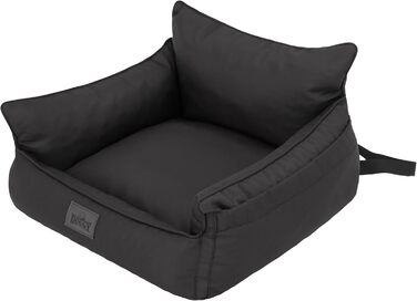 Автомобільний лежак для собак, переноска, корзина, лежанка для котів, для маленьких собак (57x55x30 см), чорний колір