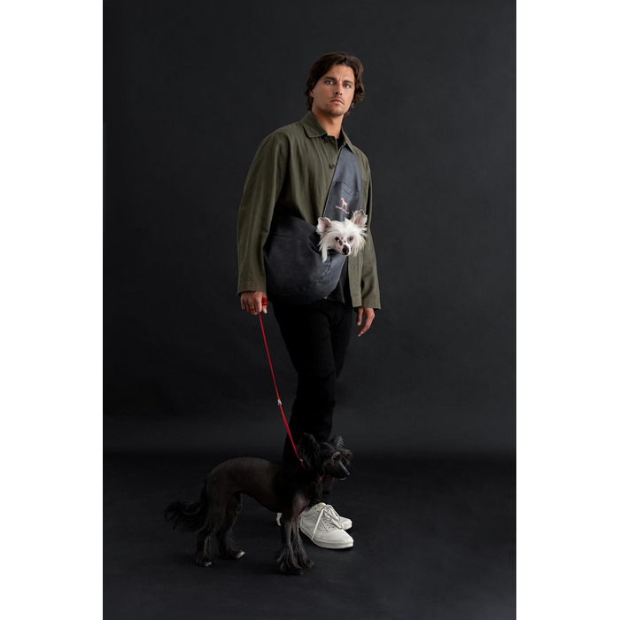 Трансформер для собак Noah & Paw: переноска для маленьких собак до 10 кг з регульованим плечовим ременем та м'яким хутром, 3 системи безпеки, веганська шкіра