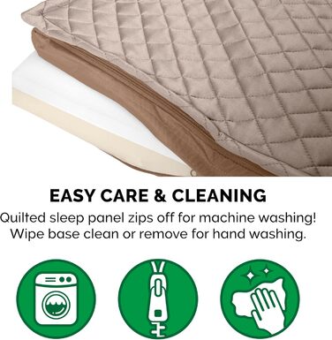 Лягу для собак Furhaven XL: Водостійкий лежак з піною Memory Foam, розмір Jumbo (X-Large), колір пісок (102 x 81 x 10 см)