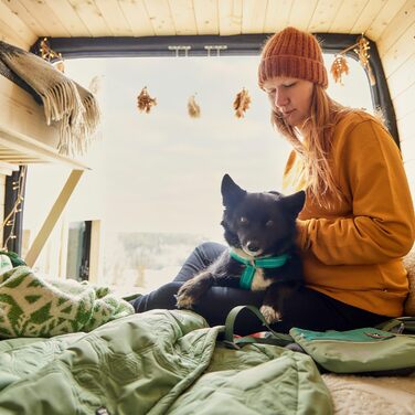 Hurtta Casual Y-шлейка ECO для собак, комфортна, екологічна, рубін, 45-55 см