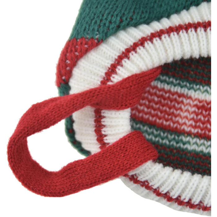 Пуловер для собак MuYaoPet на Новий Рік, костюм Санти для маленьких та середніх собак, теплий в'язаний пуловер з капюшоном, одяг для такс, йоркширських тер'єрів, коргі (зелений, розмір XL)