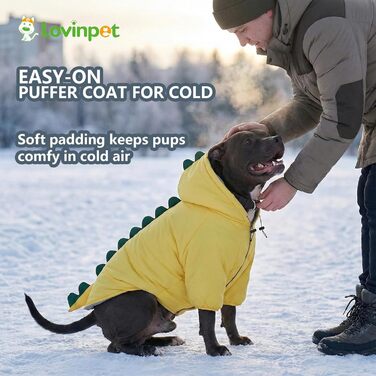 LovinPet Худі з капюшоном для собак середніх та великих порід, Large