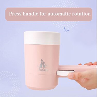 Автоматичний мийка лап для собак Ebbels: 360° обертання, портативна, м'який силікон, масаж, червоний