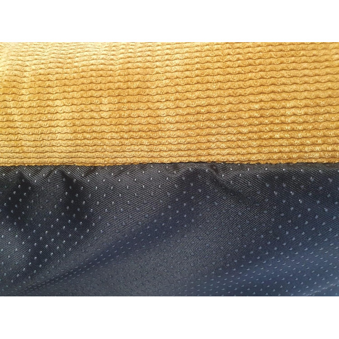 Ортопедичне ліжко для собак, сумісне з великими, середніми та маленькими породами, жовто-гірчичний колір, миється, розмір M (77x60x20 см)