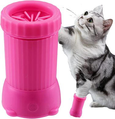 Автоматичний очисник лап для собак Vhjlfig, USB, для середніх собак, для прогулянок, подорожей, цуценят, зелений/рожевий