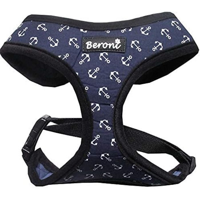 Шлейка для собак Softgeschirr, шлейка для грудей Anker Maritim, регульована, для відпочинку, літо (L (37-42см), M)