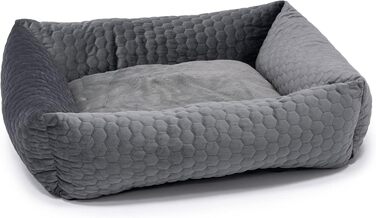 Ліжко для собак Karlie Liegebett Velvet L, 65x60x20 см, темно-сірий