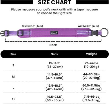 Нашийник для собак EXCELLENT ELITE SPANKER з PU матеріалу, з пряжкою, регульований, для малих, середніх та великих собак, чорний, червоний, синій, фіолетовий (PUL-S) S