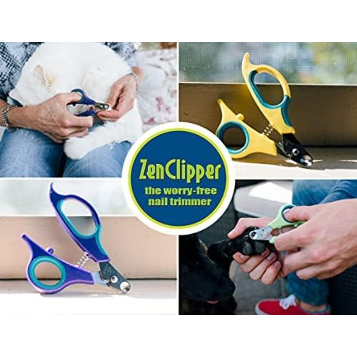 Кліпер Zen Clipper для обрізання кігтів домашніх тварин: безпечний, обрізає лише кінчик кігтя, фіолетовий, 2 мм