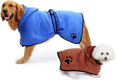 Піжама для котів та собак: вбираюче полотно, швидко сохне, синій L