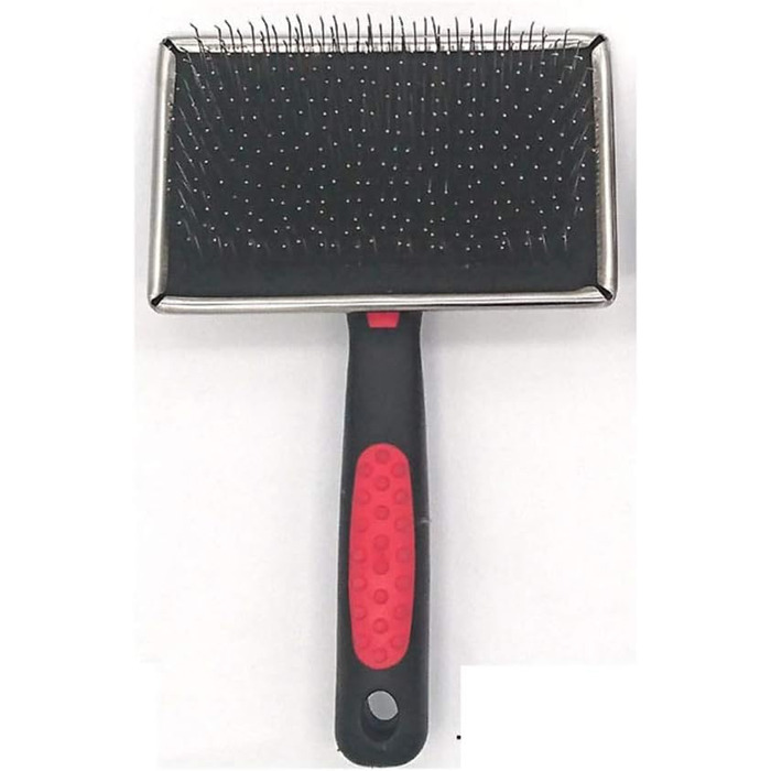 Професійна щітка для вичісування шерсті тварин Slicker Brush Plus Kamm XL - для всіх порід, чорна