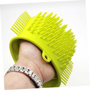 Пристрій для миття лап домашніх тварин FRCOLOR, силіконовий, з ручкою, для собак, 2 шт., зелений