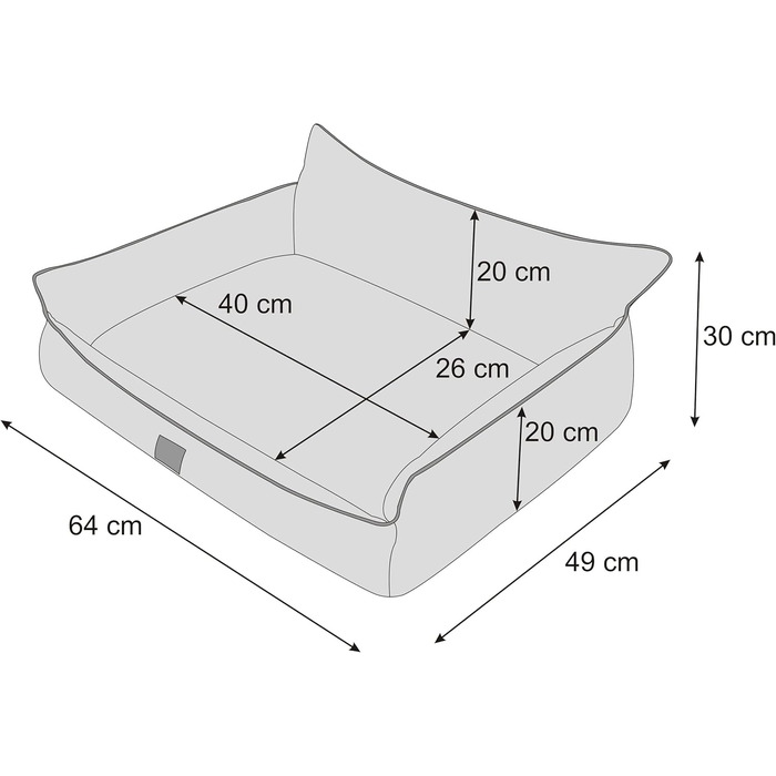 Килимок для собак, лежанка для тварин, лежанка для собак, м'який килимок, лежанка-софа, лежанка для собак, м'яка лежанка, м'який килимок, лежанка-софа, лежанка для собак, м'яка лежанка, м'який килимок, лежанка-софа, розмір L, 64 x 49 см, бежевий, екологіч