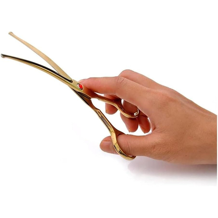 Професійна ножиця для собак, вигнута ножиця для стрижки шерсті, набір ножиць з нержавіючої сталі, спеціально для догляду за шерстю тварин (золота)