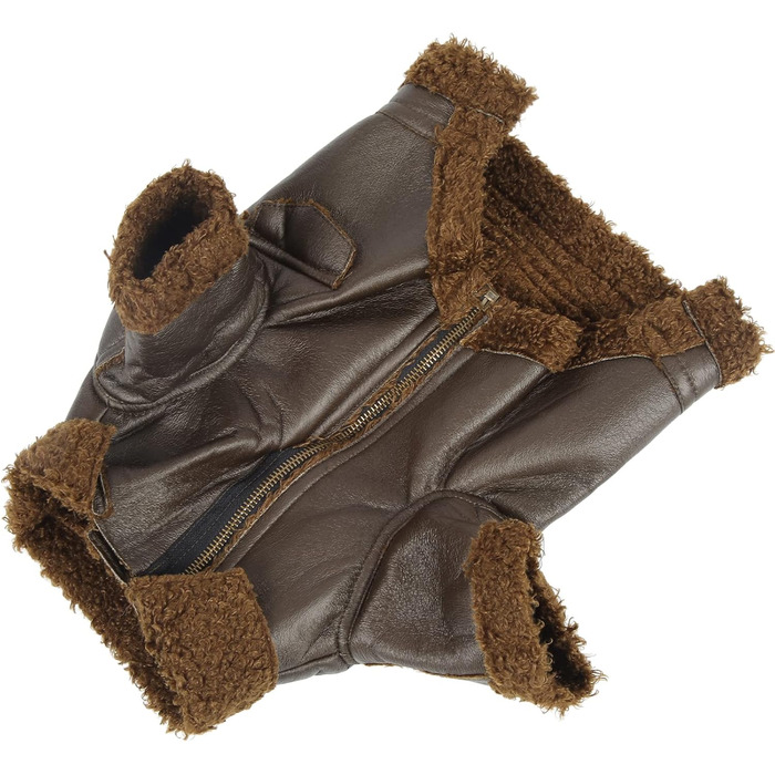 Шкіряна куртка для собак на зиму, тепла, для вулиці, для маленьких та середніх собак, для котів