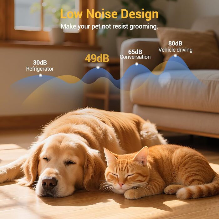 Професійний тример для стрижки шерсті собак з густим хутром: безшумний, потужний, бездротовий, акумуляторний, сріблясто-сірий