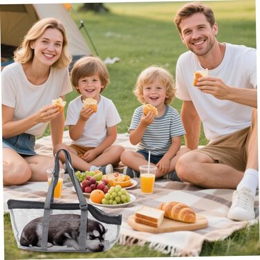 Переноска для тварин Haustier, сітчаста переноска для котів з регульованою ручкою та дном, дихаюча переноска для собак маленьких порід для вулиці